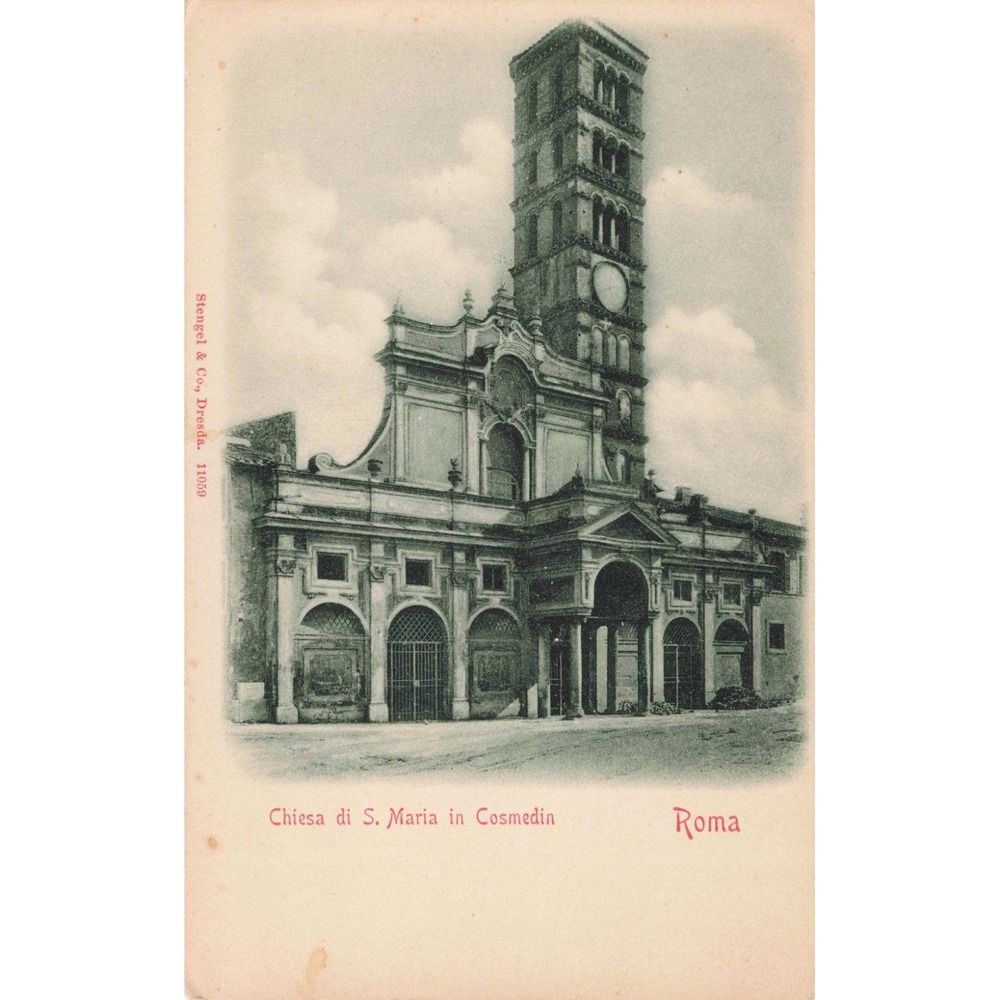 Rome Roma Italy Santa Maria in Cosmedin Church Stengel Dresda Postcard 11059